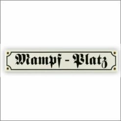 Mini-Straßenschild Mampf-Platz