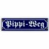 Mini-Straßenschild Pippi-Weg
