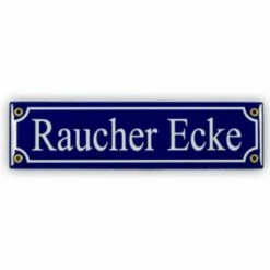 Mini-Straßenschild Raucher Ecke