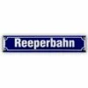 Mini-Straßenschild Reeperbahn