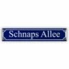 Mini-Straßenschild Schnaps Allee