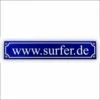 Mini-Straßenschild Surfer