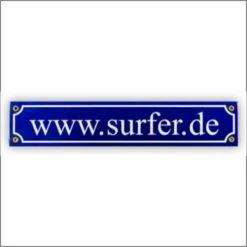 Mini-Straßenschild Surfer