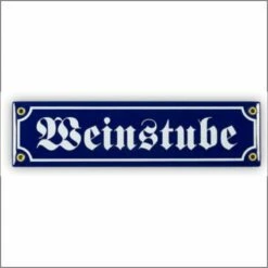 Mini-Straßenschild Weinstube