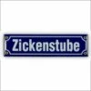 Mini-Straßenschild Zickenstube