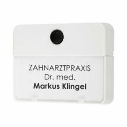 Moderne Aufputz Klingel Mit Namensschild Beleuchtet Weiß