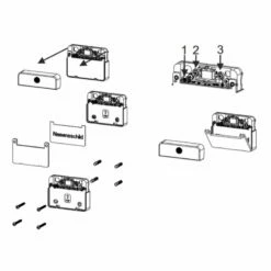 Moderne Aufputz Klingel Mit Namensschild Beleuchtet Weiß -Türschilder aus Edelstahl Geschäft moderne aufputz klingel mit namensschild beleuchtet weiss4