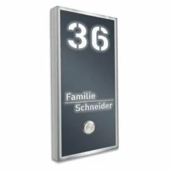 Moderne Aufputz Türklingel Edelstahl Beleuchtet 110 X 250 Mm -Türschilder aus Edelstahl Geschäft moderne aufputz tuerklingel edelstahl beleuchtet 110 x 250 mm4