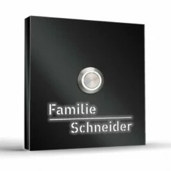 Moderne Edelstahl Aufputz Türklingel Namen Beleuchtet 100x100mm Spliffy -Türschilder aus Edelstahl Geschäft moderne edelstahl aufputz tuerklingel namen beleuchtet 100x100mm spliffy4