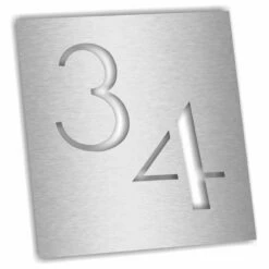 Moderne Edelstahl Hausnummer Design LASER CUT In Verschiedenen Größen -Türschilder aus Edelstahl Geschäft moderne edelstahl hausnummer design laser cut in verschiedenen groessen3