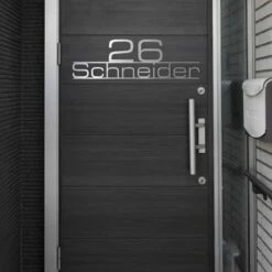 Moderne Edelstahl Hausnummer Mit Strassenname RITONA 11 Moderne Edelstahl Hausnummer Mit Strassenname RITONA -Türschilder aus Edelstahl Geschäft moderne edelstahl hausnummer mit strassenname ritona6