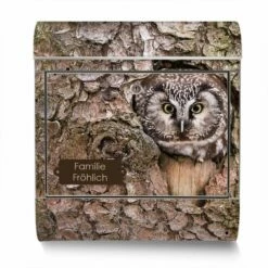 Moderner Briefkasten Mailbox Wandbriefkasten Edelstahl Eule -Türschilder aus Edelstahl Geschäft moderner briefkasten mailbox wandbriefkasten edelstahl eule3