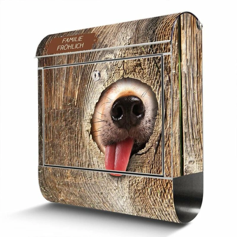 Moderner Briefkasten Mailbox Wandbriefkasten Edelstahl Rumschnüffeln 2 Moderner Briefkasten Mailbox Wandbriefkasten Edelstahl Rumschnüffeln – Bild 2
