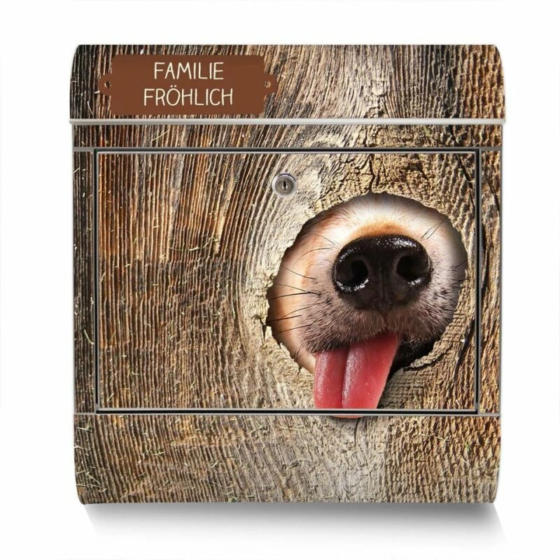 Moderner Briefkasten Mailbox Wandbriefkasten Edelstahl Rumschnüffeln 3 Moderner Briefkasten Mailbox Wandbriefkasten Edelstahl Rumschnüffeln – Bild 3