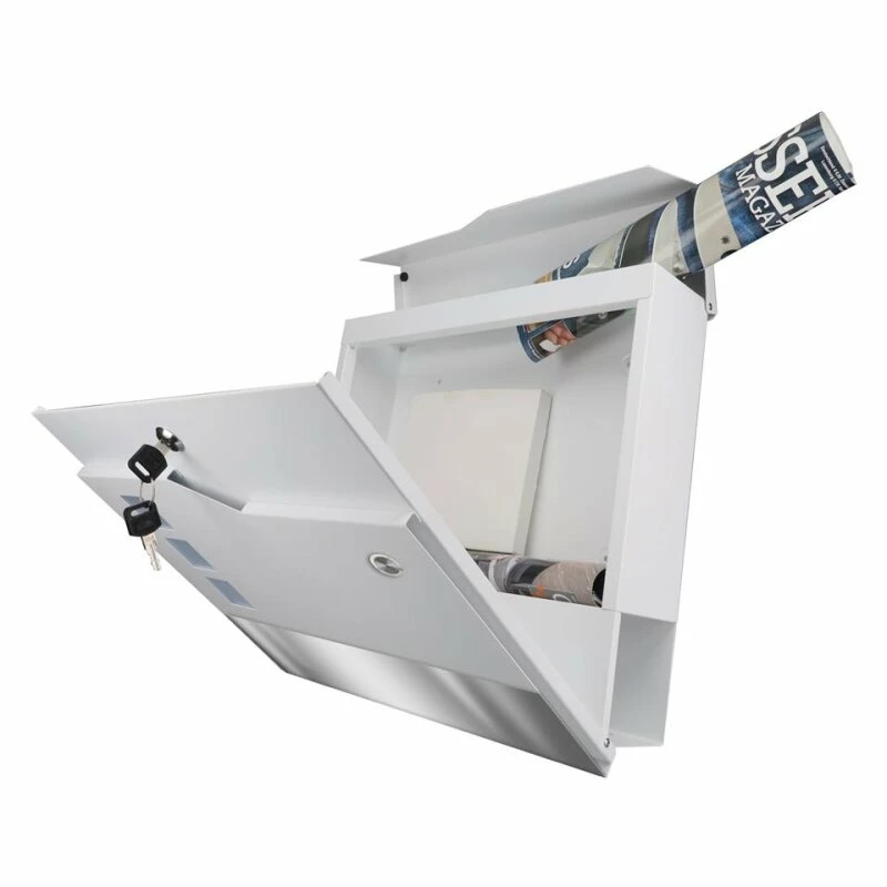 Moderner Briefkasten Mit FUNKKLINGEL Edelstahl Laser Namensblende 5 Moderner Briefkasten Mit FUNKKLINGEL Edelstahl Laser Namensblende – Bild 5