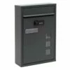 Moderner Wandbriefkasten Anthrazit Grau Mit Zahlenschloss Pulverbeschichtet