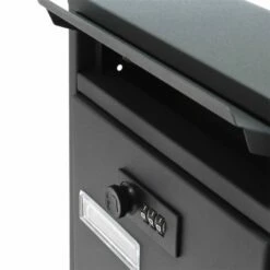 Moderner Wandbriefkasten Anthrazit Grau Mit Zahlenschloss Pulverbeschichtet -Türschilder aus Edelstahl Geschäft moderner wandbriefkasten anthrazit grau mit zahlenschloss pulverbeschichtet5
