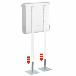 Montagefuß Für Briefkastenständer Ständer Standfuß Aus Edelstahl