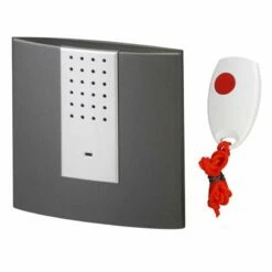 Notfall Funkklingel EMPFÄNGER HX Serie SQUARE Incl. Notfall Sender HX Mini