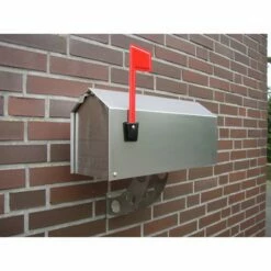 Original Edelstahl US-Mailbox -Türschilder aus Edelstahl Geschäft original edelstahl us mailbox3