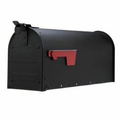 Original US-Mailbox Admiral Schwarz Aluminium