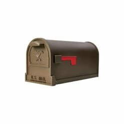 Original US-Mailbox Arlington Bronze Lackiert Mit Eingeprägtem Adler
