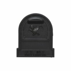 Original US-Mailbox Arlington Schwarz Lackiert Mit Eingeprägtem Adler -Türschilder aus Edelstahl Geschäft original us mailbox arlington schwarz lackiert mit eingepraegtem adler2