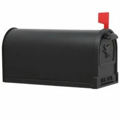 Original US-Mailbox Arlington Schwarz Lackiert Mit Eingeprägtem Adler -Türschilder aus Edelstahl Geschäft original us mailbox arlington schwarz lackiert mit eingepraegtem adler8