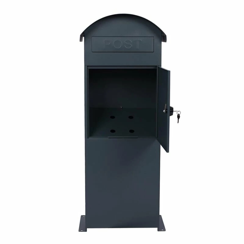 Paketbox Anthrazit Grau RAL 7016 Standbriefkasten Paketannahme Zuhause 3 Paketbox Anthrazit Grau RAL 7016 Standbriefkasten Paketannahme Zuhause – Bild 3