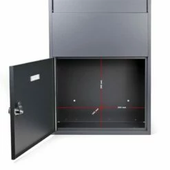 Paketbox Anthrazit Grau Standbriefkasten Paketannahme Zuhause RAL 7016 -Türschilder aus Edelstahl Geschäft paketbox anthrazit grau standbriefkasten paketannahme zuhause ral 70164