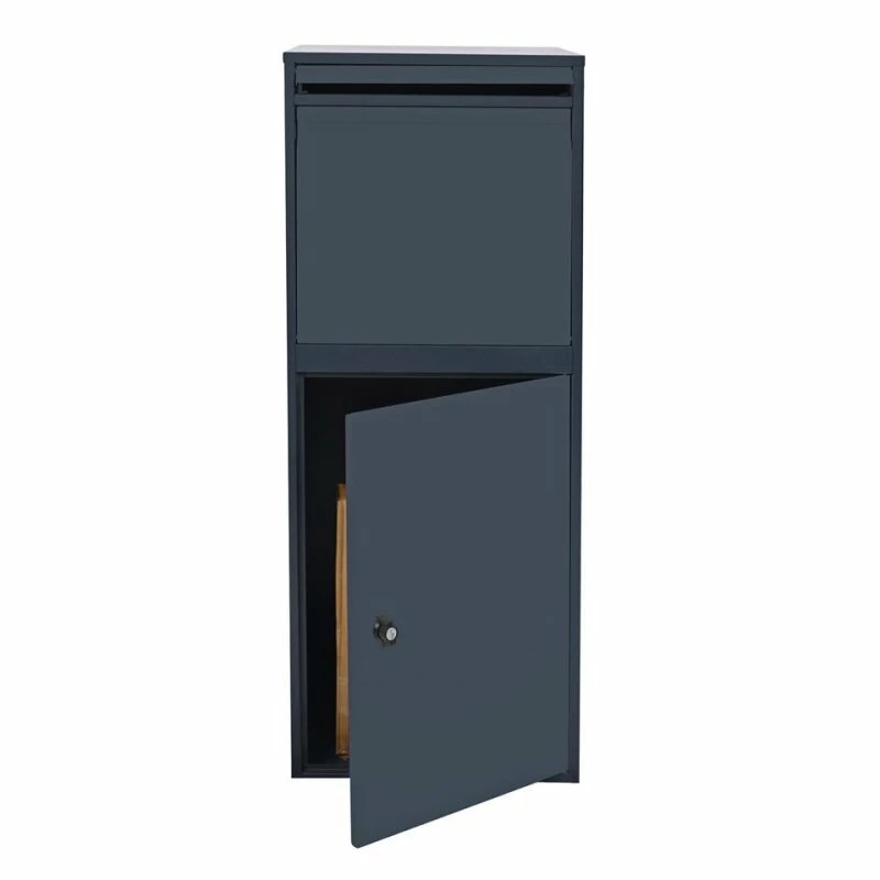 Paketbox Grau Standbriefkasten Paketannahme Zuhause 2 Paketbox Grau Standbriefkasten Paketannahme Zuhause – Bild 2