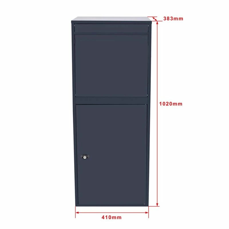 Paketbox Grau Standbriefkasten Paketannahme Zuhause 3 Paketbox Grau Standbriefkasten Paketannahme Zuhause – Bild 3