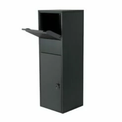 Paketbox Paketkasten Standbriefkasten RAL 7016 Anthrazit Mit Beschriftung -Türschilder aus Edelstahl Geschäft paketbox paketkasten standbriefkasten ral 7016 anthrazit mit beschriftung3