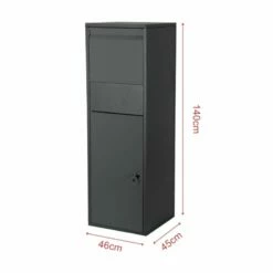 Paketbox Paketkasten Standbriefkasten RAL 7016 Anthrazit Mit Beschriftung -Türschilder aus Edelstahl Geschäft paketbox paketkasten standbriefkasten ral 7016 anthrazit mit beschriftung5