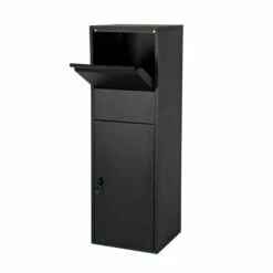 Paketbox Paketkasten Standbriefkasten RAL 9005 Schwarz -Türschilder aus Edelstahl Geschäft paketbox paketkasten standbriefkasten ral 9005 schwarz2