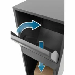 Paketbriefkasten 41x103x38 Cm RAL 7016 Anthrazit Grau -Türschilder aus Edelstahl Geschäft paketbriefkasten 41x103x38 cm ral 7016 anthrazit grau4