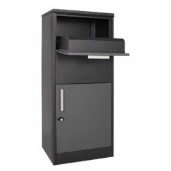 Paketbriefkasten Anthrazit Grau RAL 50x37x115cm Freistehend Abschließbar -Türschilder aus Edelstahl Geschäft paketbriefkasten anthrazit grau ral 50x37x115cm freistehend abschliessbar7