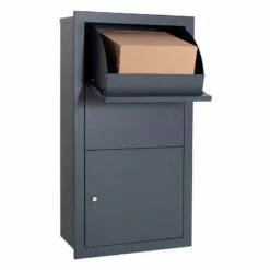 Paketbriefkasten Anthrazit GRAU Ral 7016 Paketbox Paketkasten Paketannahme -Türschilder aus Edelstahl Geschäft paketbriefkasten anthrazit grau ral 7016 paketbox paketkasten paketannahme3