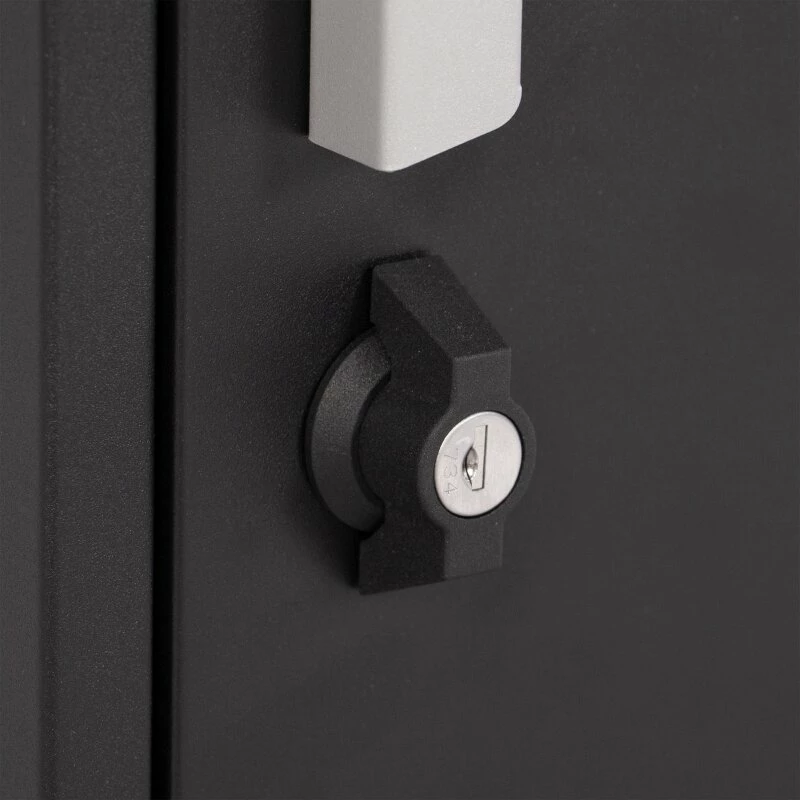 Paketbriefkasten Box Schwarz 50x37x115cm Freistehend Abschließbar 9 Paketbriefkasten Box Schwarz 50x37x115cm Freistehend Abschließbar – Bild 9