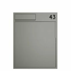 Paketbriefkasten Grau RAL 9007 -Türschilder aus Edelstahl Geschäft paketbriefkasten grau ral 90072