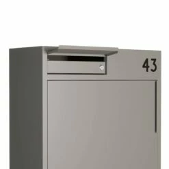 Paketbriefkasten Grau RAL 9007 -Türschilder aus Edelstahl Geschäft paketbriefkasten grau ral 90074