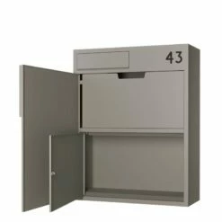 Paketbriefkasten Grau RAL 9007 -Türschilder aus Edelstahl Geschäft paketbriefkasten grau ral 90076