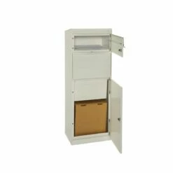 Paketbriefkasten MEFA MAPLE 661 Reinweiß Semi Matt RAL 9010 -Türschilder aus Edelstahl Geschäft paketbriefkasten mefa maple 661 reinweiss semi matt ral 90103