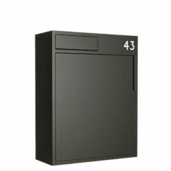 Paketbriefkasten Schwarz RAL 9005 -Türschilder aus Edelstahl Geschäft paketbriefkasten schwarz ral 90053