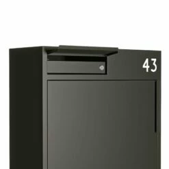 Paketbriefkasten Schwarz RAL 9005 -Türschilder aus Edelstahl Geschäft paketbriefkasten schwarz ral 90055