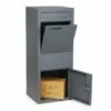 Paketkasten Paketbox Briefbox Standbriefkasten RAL 7016 Anthrazit Grau