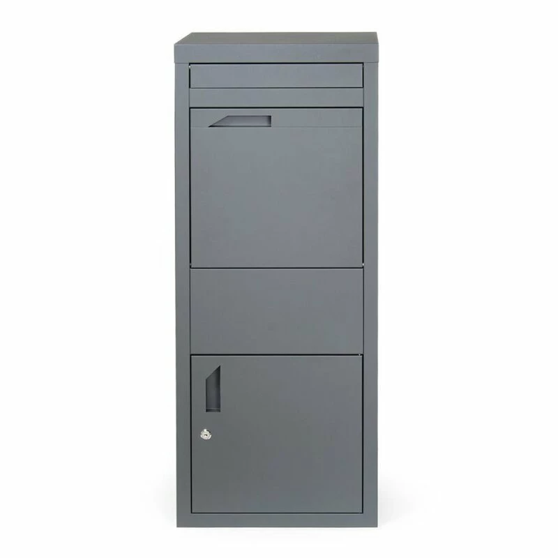 Paketkasten Paketbox Briefbox Standbriefkasten RAL 7016 Anthrazit Grau 4 Paketkasten Paketbox Briefbox Standbriefkasten RAL 7016 Anthrazit Grau – Bild 4