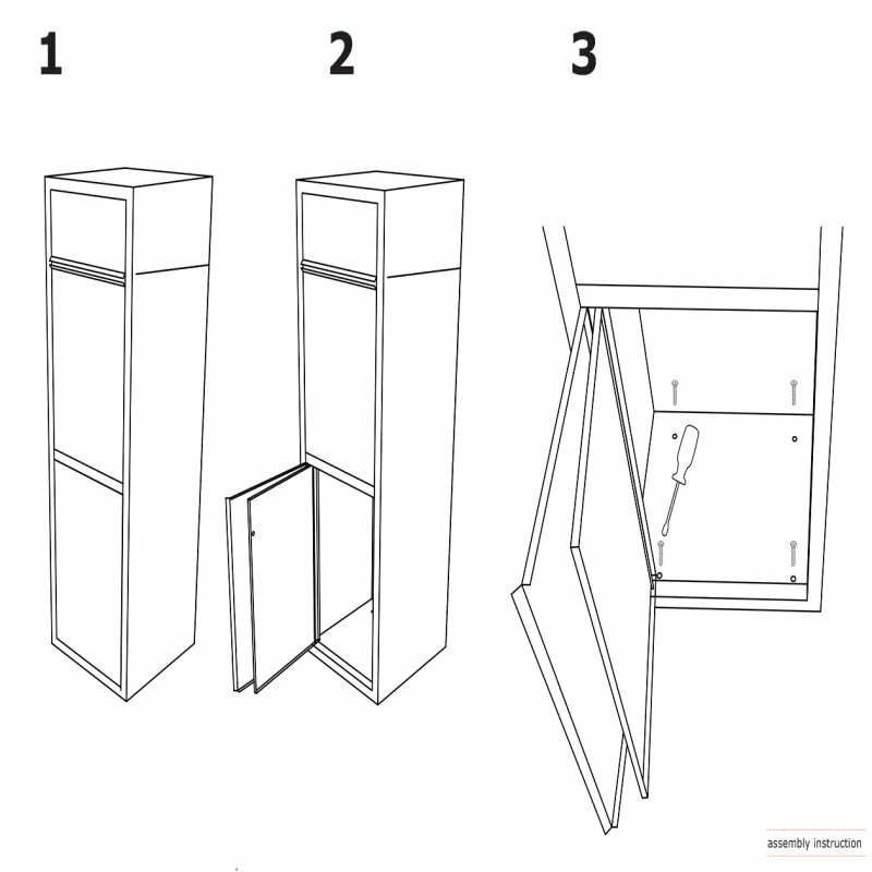 Paketkasten Postbox Paketbox Anthrazit RAL 7016 8 Paketkasten Postbox Paketbox Anthrazit RAL 7016 – Bild 8