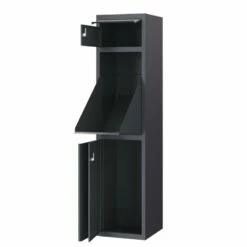 Paketkasten Postbox Paketbox Schwarz RAL 9005 -Türschilder aus Edelstahl Geschäft paketkasten postbox paketbox schwarz ral 90053