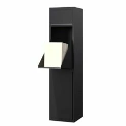 Paketkasten Postbox Paketbox Schwarz RAL 9005 -Türschilder aus Edelstahl Geschäft paketkasten postbox paketbox schwarz ral 90054